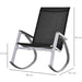 OutSunny Rocking Chair Black 600 x 930 mm