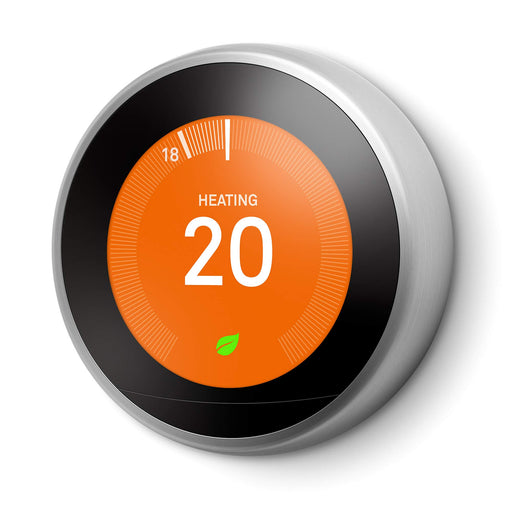 Nest Learning Thermostat 3rd generation - Thermostat - wireless - 802.11b/g/n, Bluetooth 4.0, 802.15.4 - stainless steel