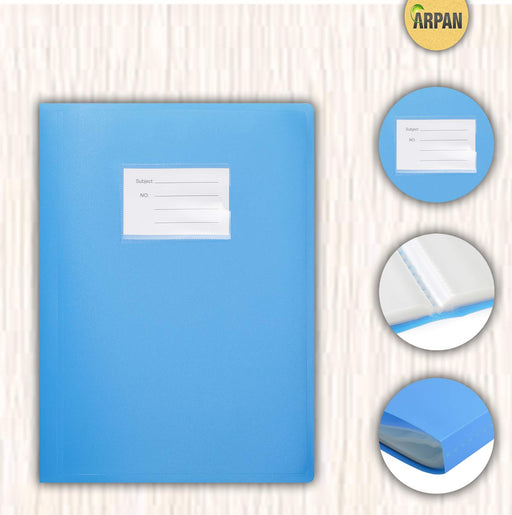 ARPAN Display Book A4 Blue 104 Pockets