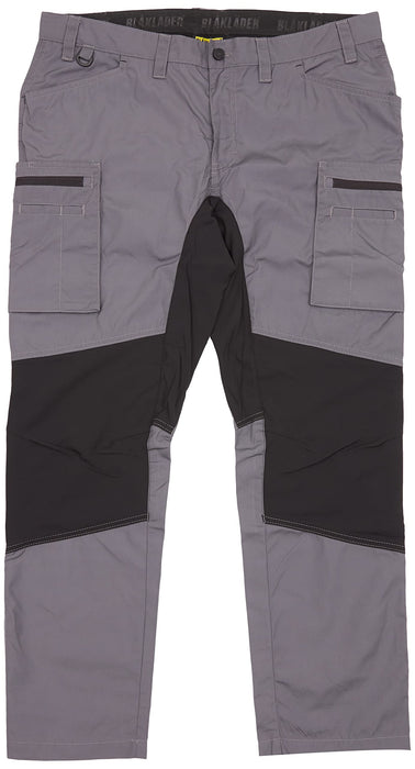 BLÅKLÄDER Trousers 14591845 Cotton, PL (Polyester) Mid Grey, Black Size 49S