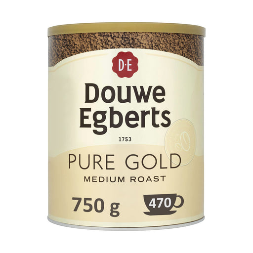 Douwe Egberts Pure Gold Caffeinated Instant Coffee Can Medium 750 g