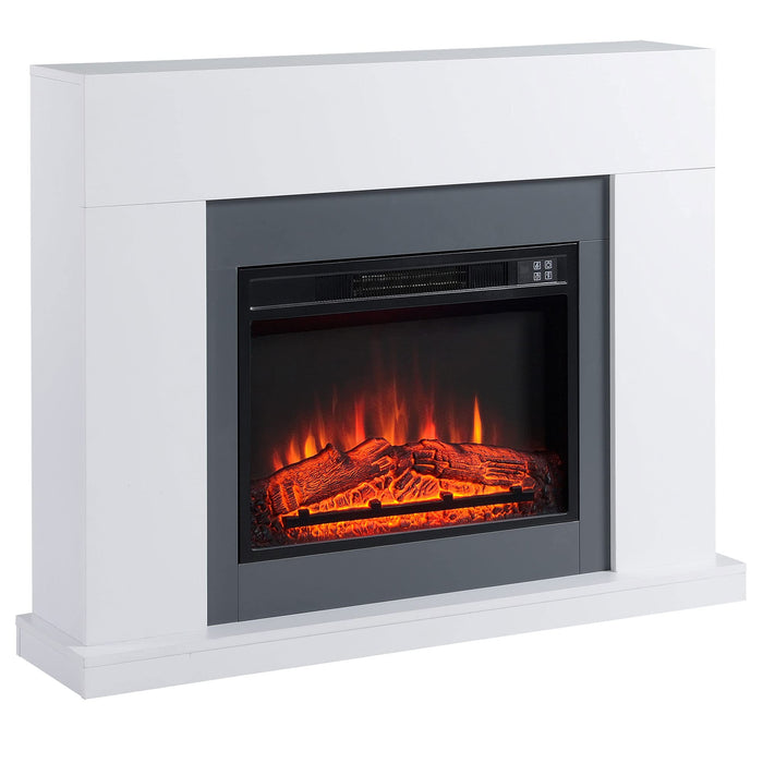 HOMCOM Electric Fireplace MDF (Medium-Density Fibreboard), Particle Board UK