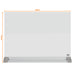 Nobo Freestanding Desktop Glass Whiteboard 1905265 Magnetic 60 x 43 cm Brilliant White