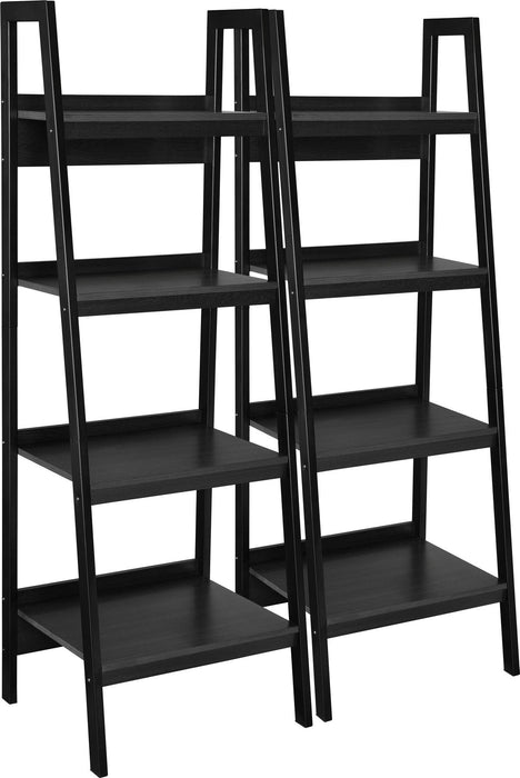 Alphason Bookcase with 4 Shelves 9482096COM 522 x 470 x 1524 mm Black