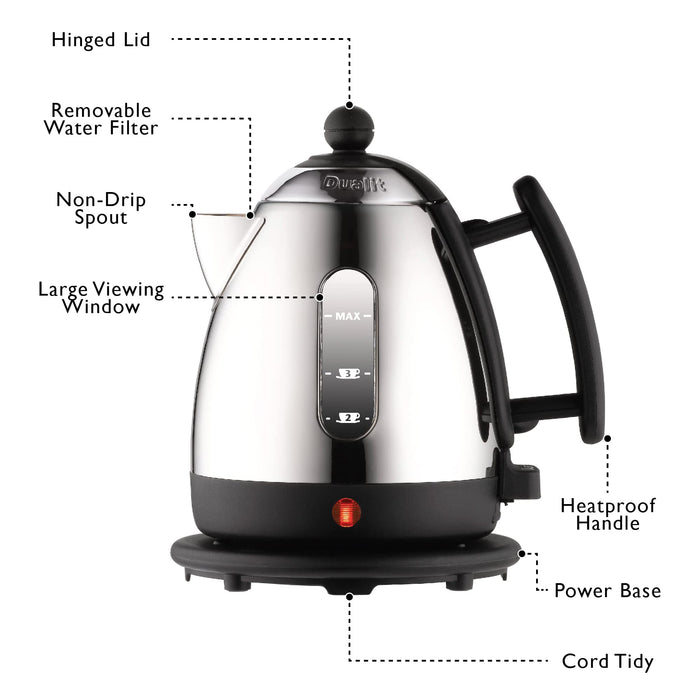 Dualit Cordless Kettle 1 L Black