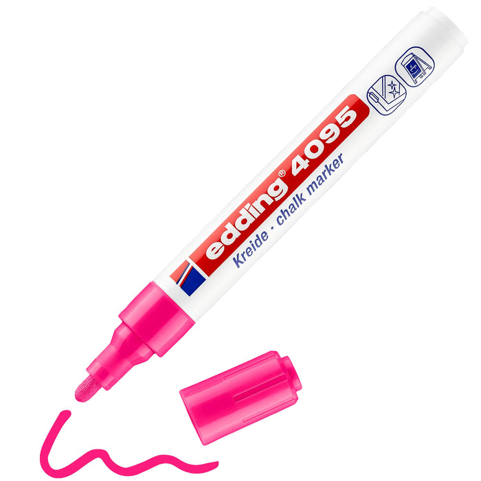 edding 4095 Chalk Marker Medium Round Neon Pink