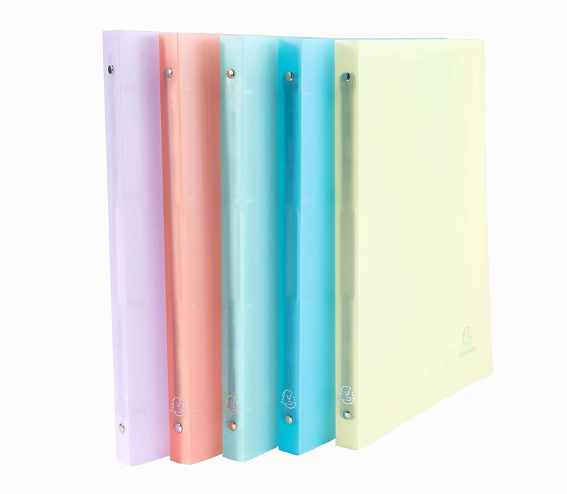 Exacompta Ring Binder 4 Rings 15 mm PP (Polypropylene) A4 Assorted Pack of 5