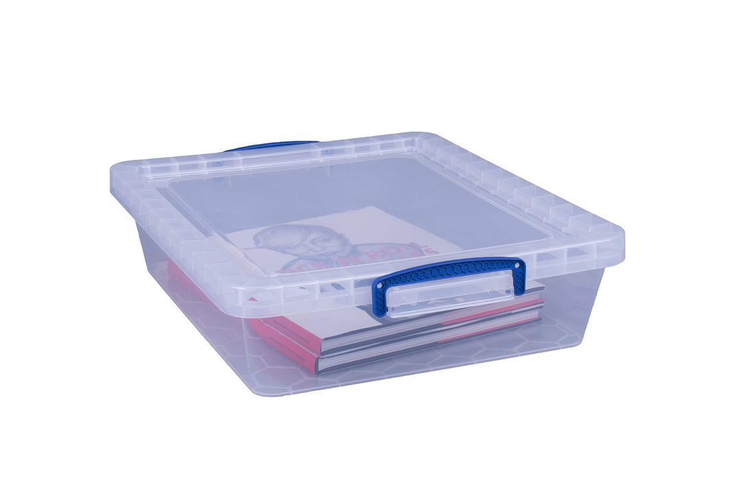 Really Useful Box Plastic Nestable Storage Boxes 10.5 Litre 383 x 460 x 113 mm Pack of 3