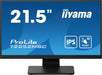 iiyama ProLite T2252MSC-B2 - LED monitor - 22" (21.5" viewable) - touchscreen - 1920 x 1080 Full HD (1080p) @ 60 Hz - IPS - 250 cd/m² - 1000:1 - 5 ms - HDMI, DisplayPort - speakers - black, matte finish