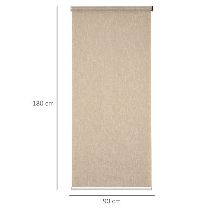 Roller Blind HOMCOM 830-471V04LR Brown