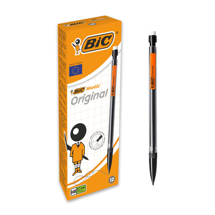 BIC Mechanical Pencil Matic Medium Black Pack of 12