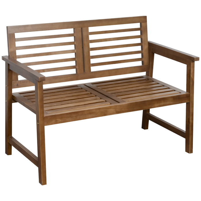 OutSunny Bench 548 x 1,086 x 810 mm Poplar Wood Brown