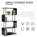 HOMCOM Storage Cabinet Black 300 x 1,450 mm