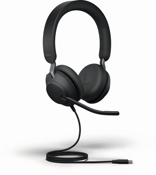 Jabra Evolve2 40 SE UC Stereo - Headset - on-ear - wired - USB-C - noise isolating - Optimised for UC