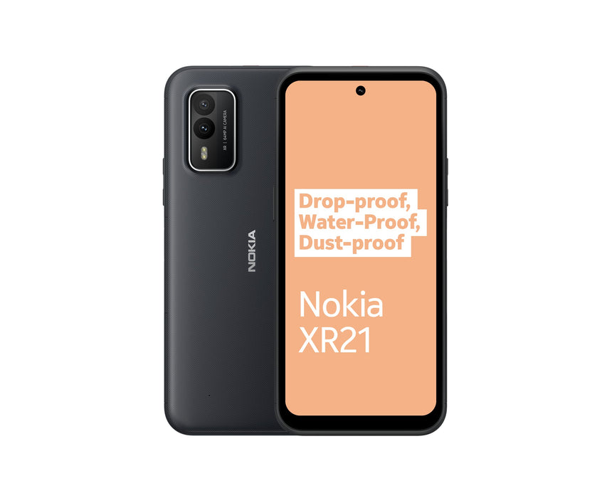 Nokia XR21 6.49 Inch 5G Dual SIM Qualcomm Snapdragon 695 6GB RAM 128GB Storage Android 12 Mobile Phone Black