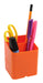 Exacompta Pen Pot 67788D Classic Polysterene 93 x 74 x 74 mm Tangerine Pack of 10