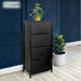 Clarisworld Storage Unit PP-9953BK with 4 Drawers Black