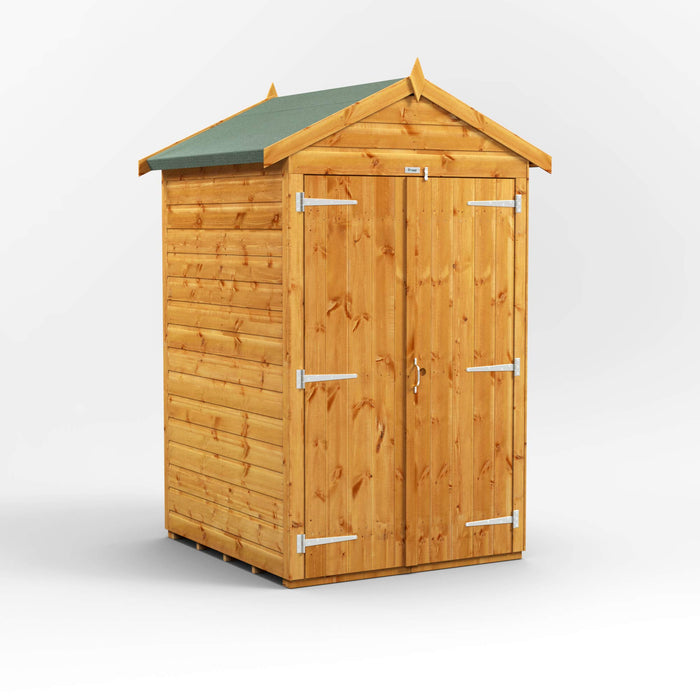 Power Garden Shed 44PADD Golden Brown 4x4