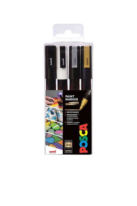 POSCA Paint Marker 153544851 Assorted Pack of 4