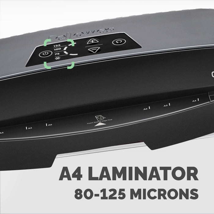 Fellowes Calibre 44.9 x 14.5 x 10.9 cm A4 Laminator 500 mm/min. 125 Microns 1 min warm-up period