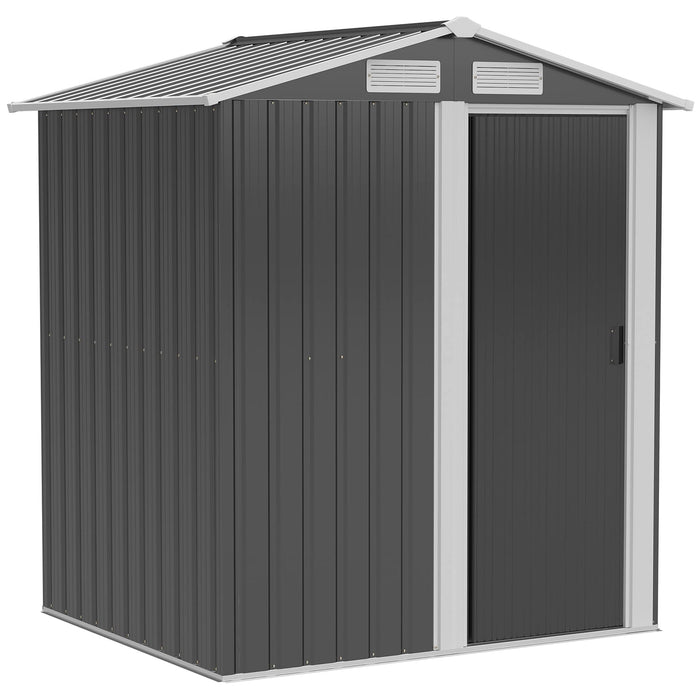 OutSunny Garden Shed Grey