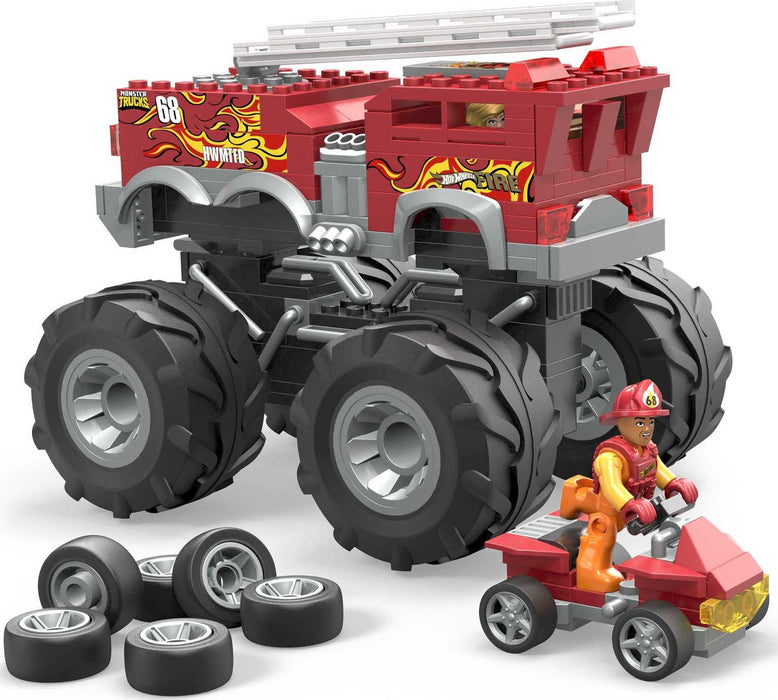 MEGA Construx Hot Wheels 5-Alarm Monster Truck Monster Truck Building Set //HHD19