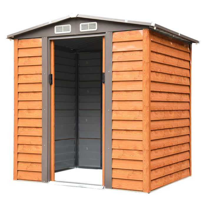 OutSunny Garden Storage Shed 845-171 Brown 2010 x 1970 x 1600 mm