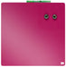 Nobo Mini Wall Mountable Magnetic Whiteboard Tile 1903803 Lacquered Steel Frameless 360 mm x 360 mm Pink