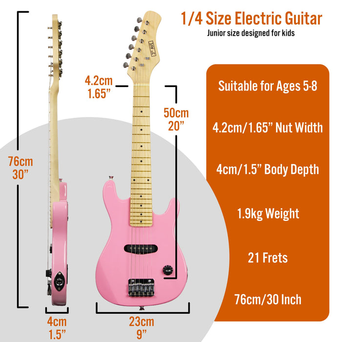 3rd Avenue Junior Electric Guitar Pink