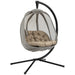 OutSunny Hanging Chair Steel, Mesh, PL (Polyester), PP (Polypropylene) Cotton Khaki 970 x 1,260 x 1,720 mm