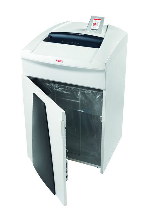 HSM Particle-Cut Shredder Securio P40i Security Level 13 Sheets White P-6 with Separate Cutting Unit and Metal Detection