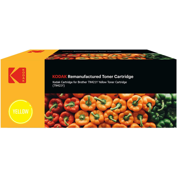 Kodak Remanufactured Toner Cartridge Compatible with Brother TN421Y Yellow