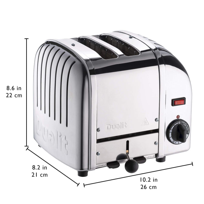 Dualit Toaster 2 Slices Stainless Steel Vario 1200W Silver