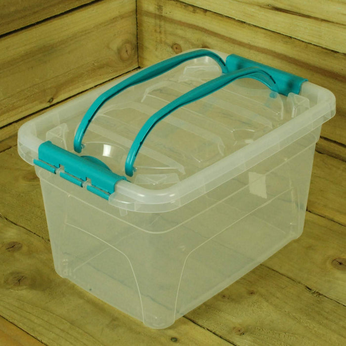 Whitefurze Carry Storage Box 13 L Transparent 38 x 26 x 21 cm