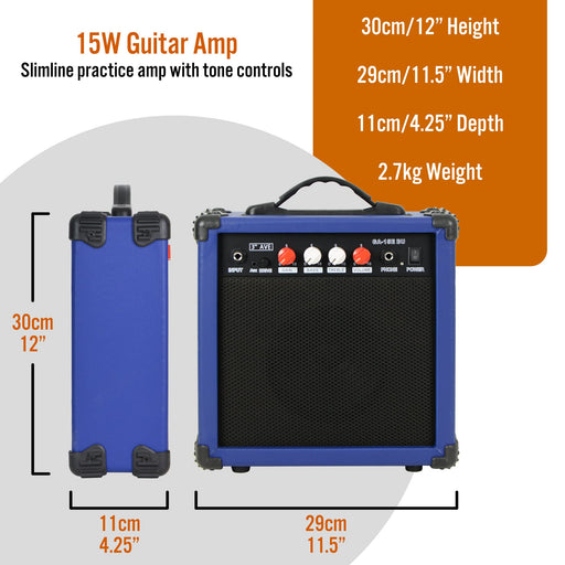 3rd Avenue Guitar Amplifier Blue