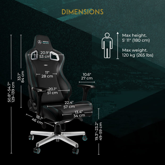 Noblechairs Epic Gaming Chr Mercedes