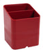 Exacompta Pen Pot 67718D Classic Polysterene 93 x 74 x 74 mm Red Pack of 10