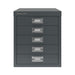 Bisley MultiDrawer Steel Desktop Drawers 5 Drawers No 279 x 380 x 325 mm Anthracite Grey