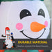 HOMCOM Christmas Snowman and Penguins Inflatable Multicolour 70 x 180 cm