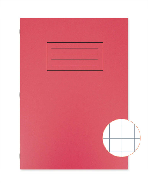 Silvine Exercise Book A4 Ruled manilla board Hardback Blue Pack of 10