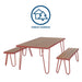 Novogratz Outdoor Dining Red 88192RNOEUK 1,524 (W) x 889 (D) x 711.2 (H) mm