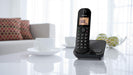 Panasonic Twin Cordless DECT Telephone KX-TGC412EB Black Pack of 2