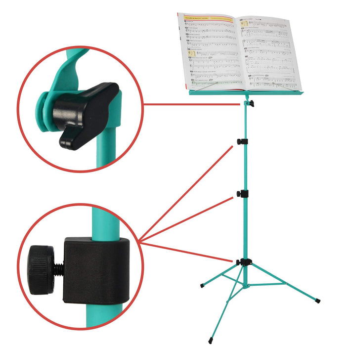 A-Star Music Stand Rocket Turquoise