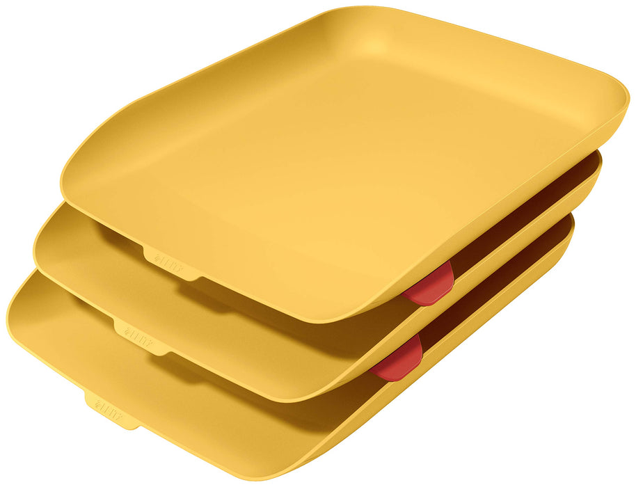 Leitz Letter Tray 53582019 Yellow Pack of 3