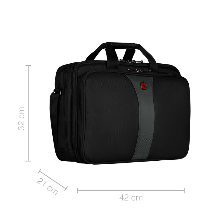 Wenger Laptop Bag Legacy 17 Inch Polyester Black 32 x 42 x 17 cm