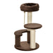 PawHut Cat Tree Brown 400 mm x 650 mm