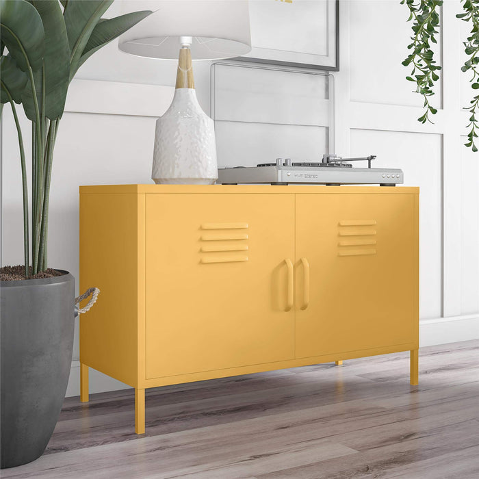 Novogratz Storage Cabinet 4012814COMNUK Yellow 1,000 (W) x 400.1 (D) x 640 (H) mm