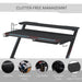 HOMCOM Gaming Desk Black 680 x 880 mm