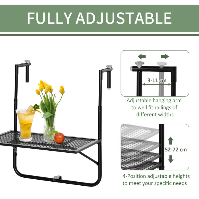 OutSunny Table 84B-862 Metal 600 x 600 x 720 mm