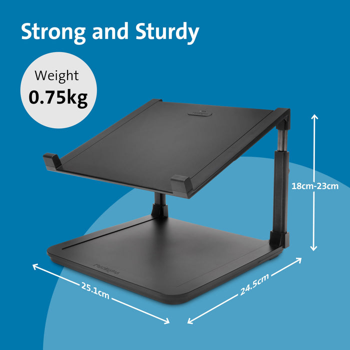 Kensington SmartFit Ergonomic Laptop Riser K52783WW Anti-Skid Tilt Design Up to 15.6" Black